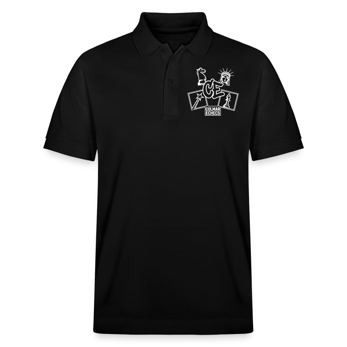 Polo PREPSTER bio Stanley/Stella Unisexe — noir — Devant