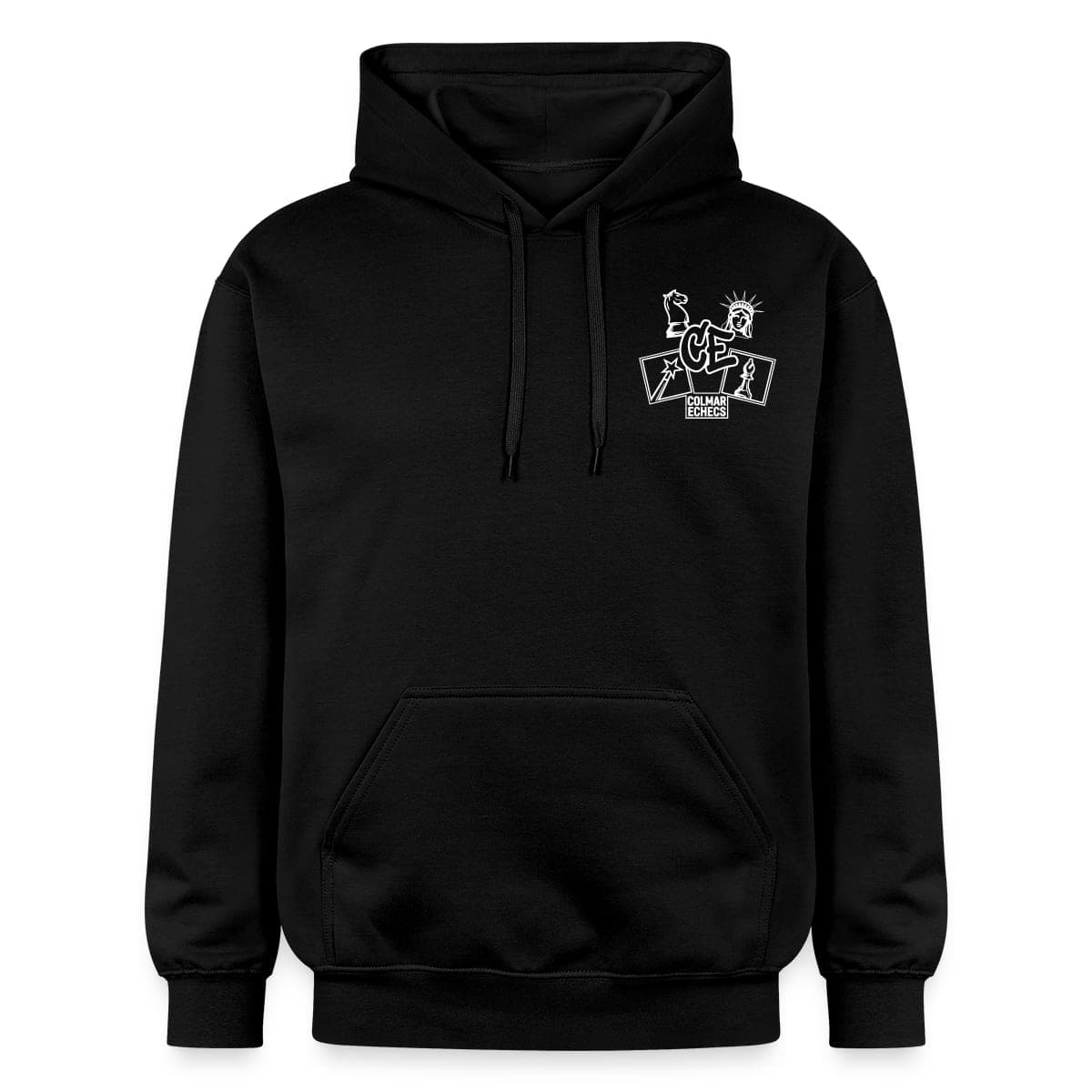 Sweat à capuche Softstyle® Gildan Unisexe — noir — Devant